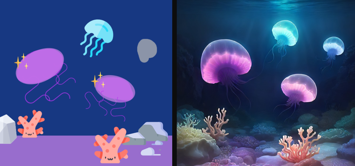 Freepik Skizze zu Bild