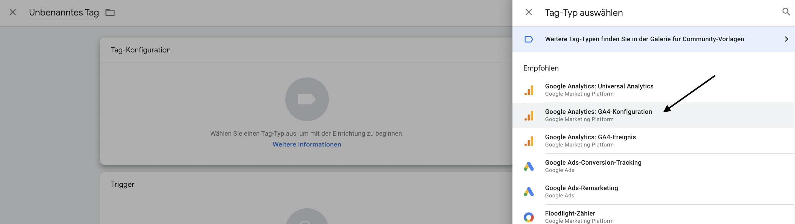 Google Tag Manager Google Analytics 4 Tag Konfiguration